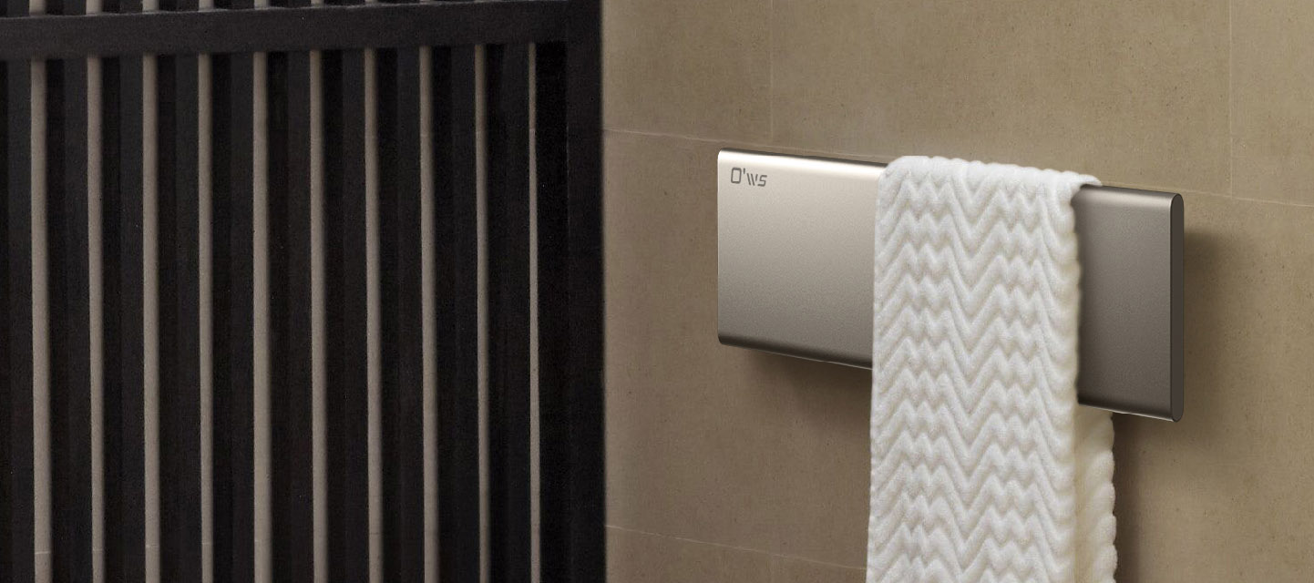 Lumen Flat heated towel rail